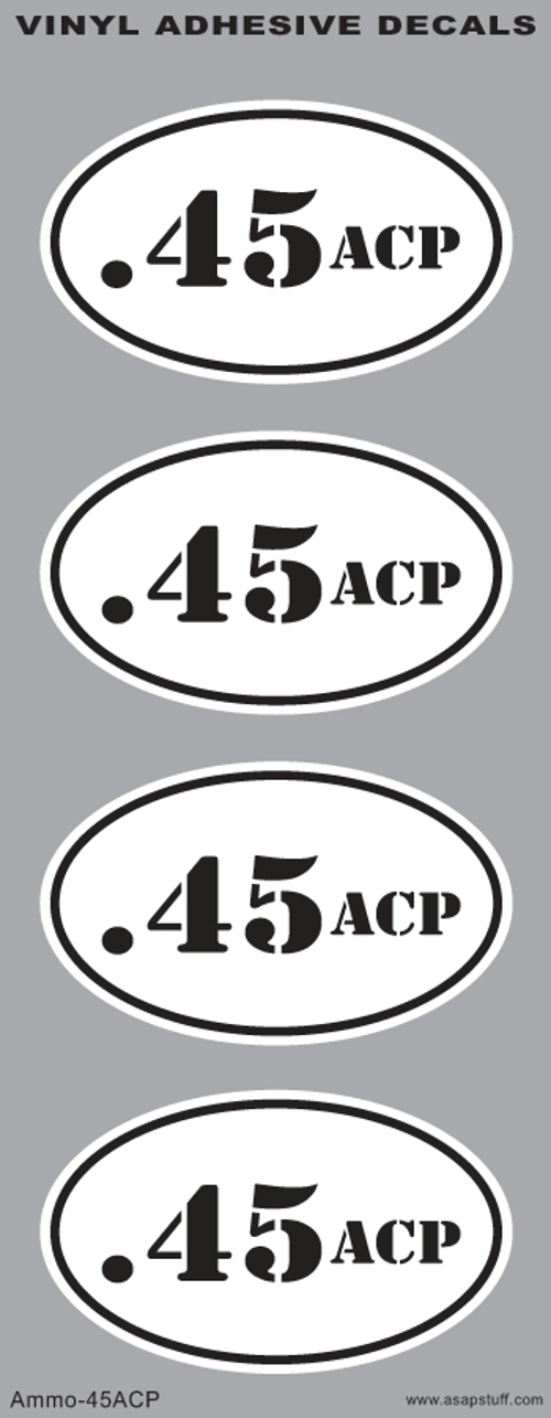 45ACP decals