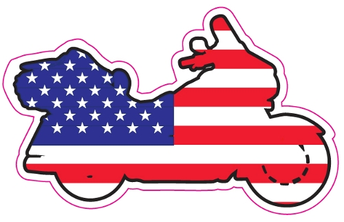 USA Flag Dresser Decal